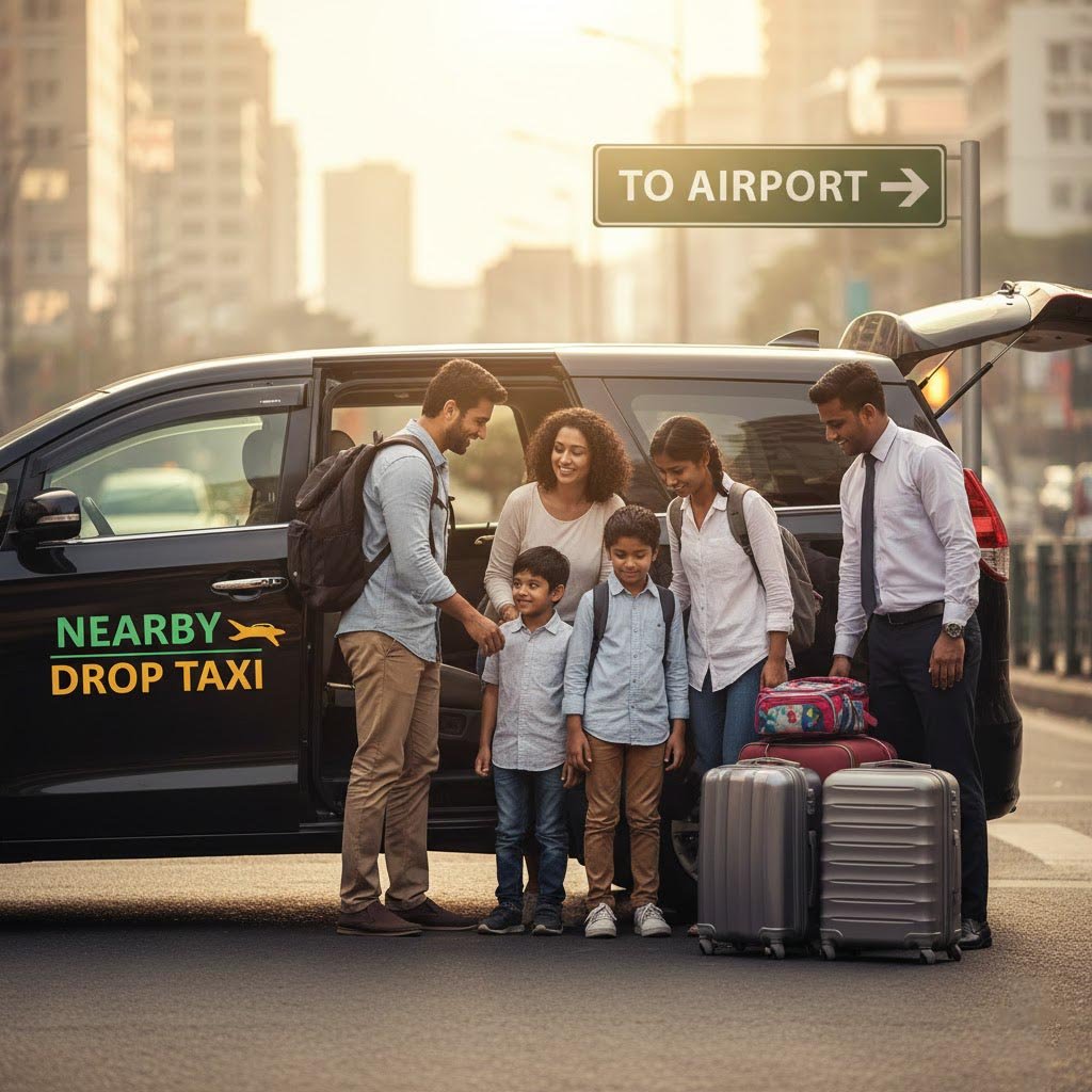 Airport Drop Taxi Near You comfortable family airport transfer