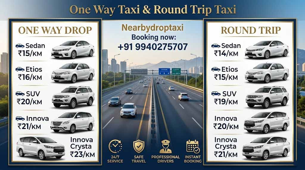 NearByDroptaxiService Tariff