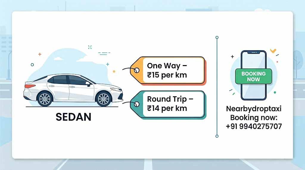 SEDAN Near By Droptaxi